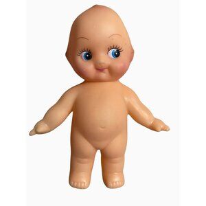 Kewpie Soft Rubber Doll Figurine With Blue Eyes and Jointed Arms 5.25 inches